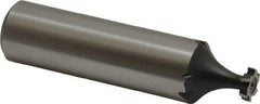 Interstate - 1/4" Diam x 1/16" Face Width, Cobalt, 6 Teeth, Shank Connection Woodruff Keyseat Cutter - Uncoated, 2-1/16" OAL x 1/2" Shank, Staggered Teeth, ANSI 202, Old Standard 201 - Eagle Tool & Supply