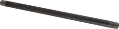 Value Collection - Schedule 80, 1/4" Diam x 11" Long Black Pipe Nipple - Threaded - Eagle Tool & Supply