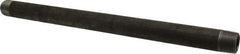 Made in USA - Schedule 80, 1" Diam x 18" Long Black Pipe Nipple - Threaded - Eagle Tool & Supply