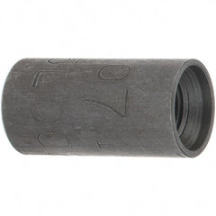 Made in USA - Size 1/8", Class 300, Steel Black Pipe Coupling - 300 psi, Threaded End Connection - Eagle Tool & Supply