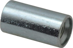 Made in USA - Class 300, 1/8" Galvanized Pipe Coupling - Threaded, Steel - Eagle Tool & Supply