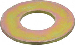 Made in USA - 1-1/4" Screw, Grade 8 Alloy Steel USS Flat Washer - 1.368" ID x 3.03" OD, 0.192" Thick, Zinc Yellow Dichromate Finish - Eagle Tool & Supply