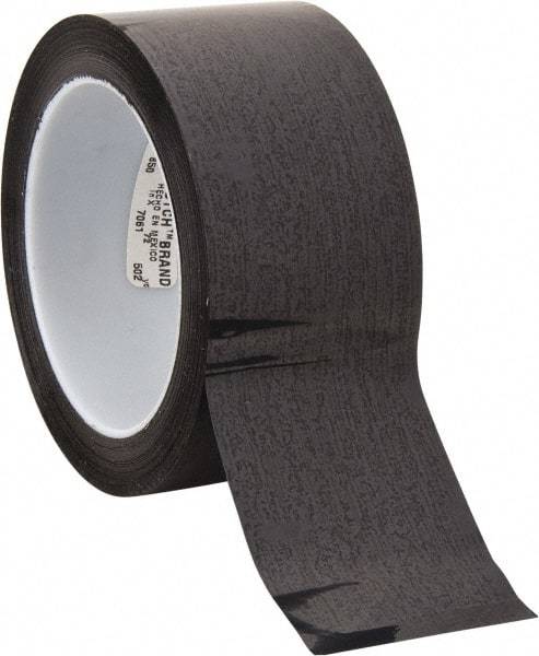 3M - 72 Yds. x 2", Black Polyester Film Tape - 850 Series, 1.9 mil Thick, 28 Lb./Inch Tensile Strength - Eagle Tool & Supply