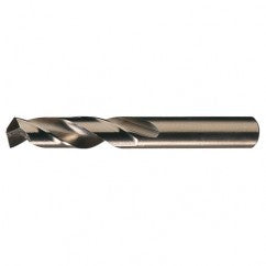 #28 RHS / RHC HSS-CO 8% (M42) 135 Degree Split Point Cobalt Heavy Duty Screw Machine Drill - Straw / Gold Oxide - Eagle Tool & Supply