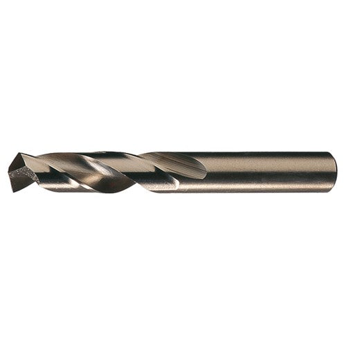 4.90mm RHS / RHC HSS-CO 8% (M42) 135 Degree Split Point Cobalt Heavy Duty Screw Machine Drill - Straw / Gold Oxide - Exact Industrial Supply
