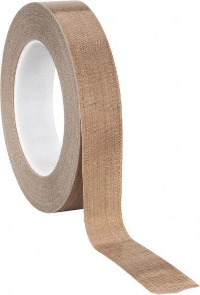 3M - 36 Yd Long x 1" Wide, Series 5453, Brown Silicone Glass Cloth/PTFE Tape - 8.2 mil Thick, 175 Lb/In Tensile Strength - Eagle Tool & Supply
