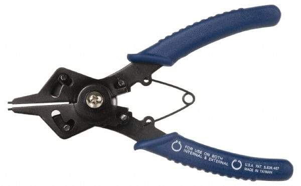 Value Collection - Standard Jaw, Easy Shift Internal-External, Snap Ring Plier - 6" OAL, 2 Max Capacity - Eagle Tool & Supply