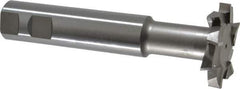 Interstate - 2" Cut Diam, 3/8" Cut Width, 20mm Neck Diam, 1" Shank Diam, 5-11/16" OAL, M42 Cobalt T-Slot Cutter - Staggered Teeth, 10 Teeth - Eagle Tool & Supply