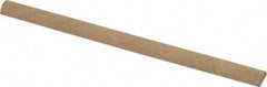 Norton - 4" Long x 1/4" Diam Aluminum Oxide Sharpening Stone - Half Round, Medium Grade - Eagle Tool & Supply