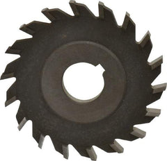 Value Collection - 16 Teeth, 4" Diam x 5/16" Width of Cut, High Speed Steel Side Milling Cutter - Straight Teeth, Uncoated - Eagle Tool & Supply