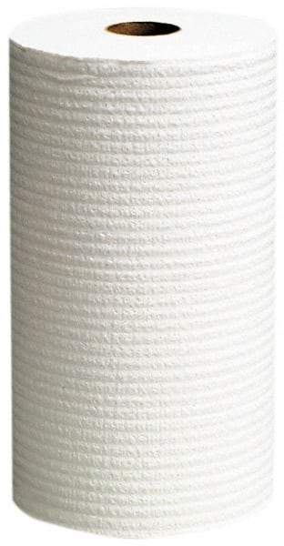 WypAll - X60 Dry Shop Towel/Industrial Wipes - Small Roll, 13-3/8" x 9-3/4" Sheet Size, White - Eagle Tool & Supply