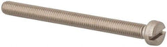 Value Collection - M5x0.80 Metric Coarse, 60mm Length Under Head Slotted Drive Machine Screw - Fillister Head, Grade 316 & A4 Stainless Steel, Uncoated, Without Washer - Eagle Tool & Supply