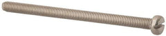 Value Collection - M5x0.80, 75mm Length Under Head Slotted Drive Machine Screw - Fillister Head, Grade 316 & A4 Stainless Steel, Uncoated, Without Washer - Eagle Tool & Supply