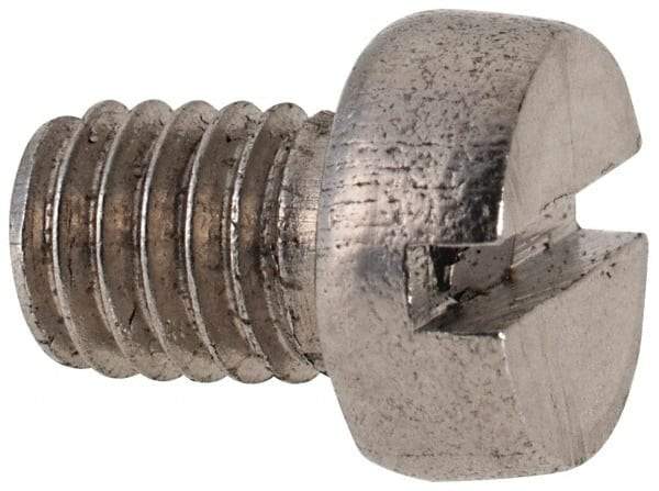 Value Collection - M6x1.00 Metric Coarse, 8mm Length Under Head Slotted Drive Machine Screw - Fillister Head, Grade 316 & A4 Stainless Steel, Uncoated, Without Washer - Eagle Tool & Supply