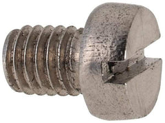 Value Collection - M6x1.00 Metric Coarse, 8mm Length Under Head Slotted Drive Machine Screw - Fillister Head, Grade 316 & A4 Stainless Steel, Uncoated, Without Washer - Eagle Tool & Supply