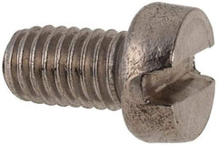 Value Collection - M6x1.00 Metric Coarse, 10mm Length Under Head Slotted Drive Machine Screw - Fillister Head, Grade 316 & A4 Stainless Steel, Uncoated, Without Washer - Eagle Tool & Supply