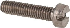 Value Collection - M6x1.00 Metric Coarse, 25mm Length Under Head Slotted Drive Machine Screw - Fillister Head, Grade 316 & A4 Stainless Steel, Uncoated, Without Washer - Eagle Tool & Supply
