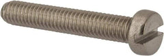 Value Collection - M6x1.00 Metric Coarse, 35mm Length Under Head Slotted Drive Machine Screw - Fillister Head, Grade 316 & A4 Stainless Steel, Uncoated, Without Washer - Eagle Tool & Supply