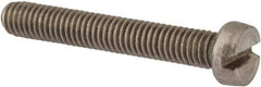 Value Collection - M6x1.00 Metric Coarse, 40mm Length Under Head Slotted Drive Machine Screw - Fillister Head, Grade 316 & A4 Stainless Steel, Uncoated, Without Washer - Eagle Tool & Supply
