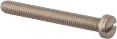 Value Collection - M6x1.00 Metric Coarse, 50mm Length Under Head Slotted Drive Machine Screw - Fillister Head, Grade 316 & A4 Stainless Steel, Uncoated, Without Washer - Eagle Tool & Supply