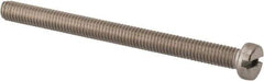 Value Collection - M6x1.00 Metric Coarse, 75mm Length Under Head Slotted Drive Machine Screw - Fillister Head, Grade 316 & A4 Stainless Steel, Uncoated, Without Washer - Eagle Tool & Supply