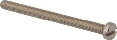 Value Collection - M6x1.00 Metric Coarse, 80mm Length Under Head Slotted Drive Machine Screw - Fillister Head, Grade 316 & A4 Stainless Steel, Uncoated, Without Washer - Eagle Tool & Supply