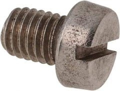 Value Collection - M8x1.25 Metric Coarse, 10mm Length Under Head Slotted Drive Machine Screw - Fillister Head, Grade 316 & A4 Stainless Steel, Uncoated, Without Washer - Eagle Tool & Supply