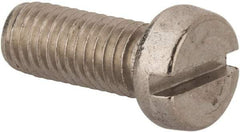 Value Collection - M8x1.25 Metric Coarse, 20mm Length Under Head Slotted Drive Machine Screw - Fillister Head, Grade 316 & A4 Stainless Steel, Uncoated, Without Washer - Eagle Tool & Supply