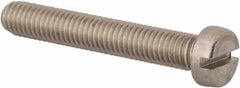 Value Collection - M8x1.25 Metric Coarse, 50mm Length Under Head Slotted Drive Machine Screw - Fillister Head, Grade 316 & A4 Stainless Steel, Uncoated, Without Washer - Eagle Tool & Supply