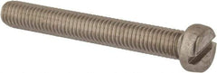 Value Collection - M8x1.25 Metric Coarse, 60mm Length Under Head Slotted Drive Machine Screw - Fillister Head, Grade 316 & A4 Stainless Steel, Uncoated, Without Washer - Eagle Tool & Supply