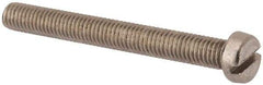 Value Collection - M8x1.25 Metric Coarse, 70mm Length Under Head Slotted Drive Machine Screw - Fillister Head, Grade 316 & A4 Stainless Steel, Uncoated, Without Washer - Eagle Tool & Supply