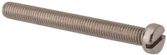 Value Collection - M8x1.25 Metric Coarse, 75mm Length Under Head Slotted Drive Machine Screw - Fillister Head, Grade 316 & A4 Stainless Steel, Uncoated, Without Washer - Eagle Tool & Supply
