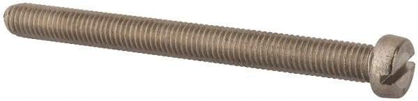 Value Collection - M8x1.25, 90mm Length Under Head Slotted Drive Machine Screw - Fillister Head, Grade 316 & A4 Stainless Steel, Uncoated, Without Washer - Eagle Tool & Supply