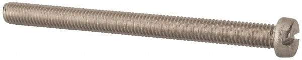 Value Collection - M8x1.25, 100mm Length Under Head Slotted Drive Machine Screw - Fillister Head, Grade 316 & A4 Stainless Steel, Uncoated, Without Washer - Eagle Tool & Supply