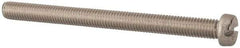 Value Collection - M8x1.25, 100mm Length Under Head Slotted Drive Machine Screw - Fillister Head, Grade 316 & A4 Stainless Steel, Uncoated, Without Washer - Eagle Tool & Supply