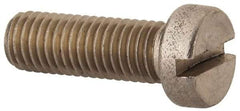 Value Collection - M10x1.50 Metric Coarse, 30mm Length Under Head Slotted Drive Machine Screw - Fillister Head, Grade 316 & A4 Stainless Steel, Uncoated, Without Washer - Eagle Tool & Supply