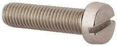 Value Collection - M10x1.50 Metric Coarse, 40mm Length Under Head Slotted Drive Machine Screw - Fillister Head, Grade 316 & A4 Stainless Steel, Uncoated, Without Washer - Eagle Tool & Supply