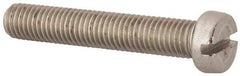Value Collection - M10x1.50 Metric Coarse, 60mm Length Under Head Slotted Drive Machine Screw - Fillister Head, Grade 316 & A4 Stainless Steel, Uncoated, Without Washer - Eagle Tool & Supply