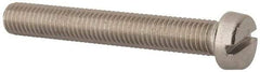 Value Collection - M10x1.50, 70mm Length Under Head Slotted Drive Machine Screw - Fillister Head, Grade 316 & A4 Stainless Steel, Uncoated, Without Washer - Eagle Tool & Supply