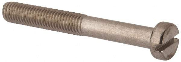 Value Collection - M10x1.50 Metric Coarse, 80mm Length Under Head Slotted Drive Machine Screw - Fillister Head, Grade 316 & A4 Stainless Steel, Uncoated, Without Washer - Eagle Tool & Supply