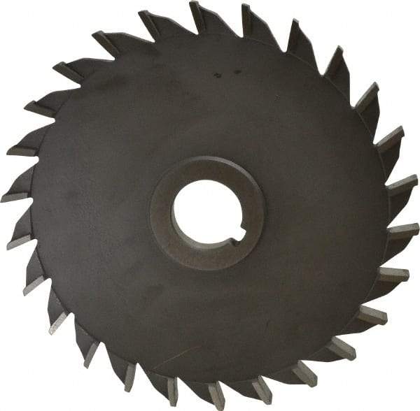 Value Collection - 20 Teeth, 6" Diam x 3/8" Width of Cut, High Speed Steel Side Milling Cutter - Straight Teeth, Uncoated - Eagle Tool & Supply