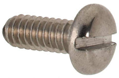 Value Collection - M2x0.40 Metric Coarse, 5mm Length Under Head Slotted Drive Machine Screw - Pan Head, Grade 316 & A4 Stainless Steel, Uncoated, Without Washer - Eagle Tool & Supply