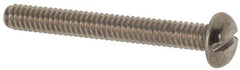 Value Collection - M2x0.40 Metric Coarse, 16mm Length Under Head Slotted Drive Machine Screw - Pan Head, Grade 316 & A4 Stainless Steel, Uncoated, Without Washer - Eagle Tool & Supply