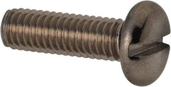 Value Collection - M3x0.50 Metric Coarse, 10mm Length Under Head Slotted Drive Machine Screw - Pan Head, Grade 316 & A4 Stainless Steel, Uncoated, Without Washer - Eagle Tool & Supply