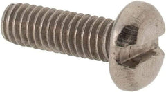 Value Collection - M4x0.70 Metric Coarse, 12mm Length Under Head Slotted Drive Machine Screw - Pan Head, Grade 316 & A4 Stainless Steel, Uncoated, Without Washer - Eagle Tool & Supply