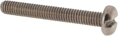 Value Collection - M4x0.70 Metric Coarse, 30mm Length Under Head Slotted Drive Machine Screw - Pan Head, Grade 316 & A4 Stainless Steel, Uncoated, Without Washer - Eagle Tool & Supply