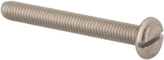 Value Collection - M5x0.80 Metric Coarse, 40mm Length Under Head Slotted Drive Machine Screw - Pan Head, Grade 316 & A4 Stainless Steel, Uncoated, Without Washer - Eagle Tool & Supply