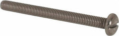 Value Collection - M5x0.80, 55mm Length Under Head Slotted Drive Machine Screw - Pan Head, Grade 316 & A4 Stainless Steel, Uncoated, Without Washer - Eagle Tool & Supply