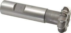 Whitney Tool Co. - 3/16" Radius, 3/8" Circle Diam, 1-3/8" Cutter Diam, Shank Connection, Convex Radius Cutter - 3/4" Shank Diam, 3-1/2" OAL, High Speed Steel, Uncoated, Profile Ground, 10 Teeth, Weldon Flat - Eagle Tool & Supply