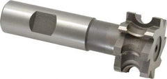 Whitney Tool Co. - 3/16" Radius, 3/8" Circle Diam, 1-3/8" Cutter Diam, 3/4" Cutting Width, Shank Connection, Concave Radius Cutter - 3/4" Shank Diam, 3-1/2" OAL, High Speed Steel, Uncoated, Profile Ground, 8 Teeth, Weldon Flat - Eagle Tool & Supply